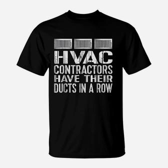 Funny Hvac Heating Cooling Hvac Contractor T-Shirt - Seseable