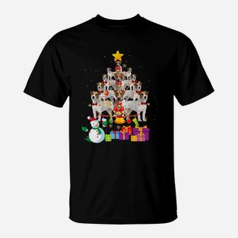 Funny Jack Russell Christmas Dog Tree Xmas Gift T-Shirt - Seseable