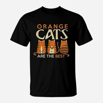 Funny Orange Cats Are The Best Cat Mom T-Shirt - Seseable