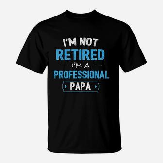 Funny Retirement Gifts For Papa From Grandchildren T-Shirt - Seseable