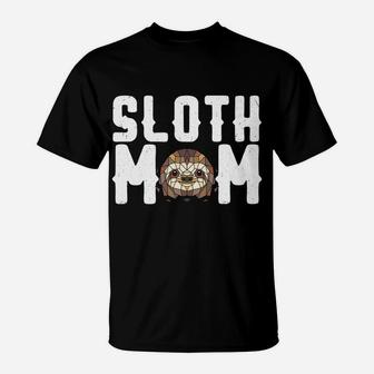 Funny Sloth Mom Mama Grandma Birthday Christmas T-Shirt - Seseable