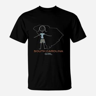 Funny South Carolina Sc Girls South Carolina Gifts T-Shirt - Seseable