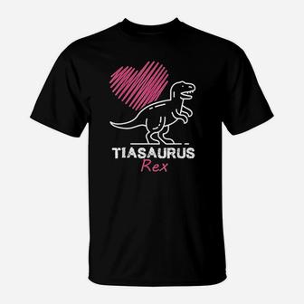 Funny Spanish Mothers Day Auntie Gift Tia Saurus T-Shirt - Seseable