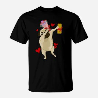 Funny Valentines Day Gifts For Him Dog Valentines Day T-Shirt - Seseable
