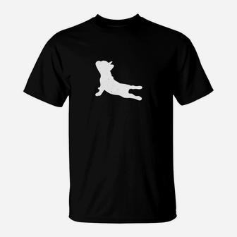 Funny Yoga Bulldog Doing Yoga T-Shirt - Seseable