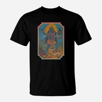 Fury Of The Warrior Goddess Kali Sweatshirt T-Shirt - Seseable
