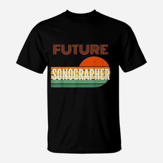Future Sonographer Retro Vintage T-Shirt - Seseable