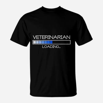 Future Veterinarian Loading Vet Pet Graduation Gift T-Shirt - Seseable