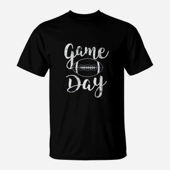 Game Day Football Cute Football Mom T-Shirt - Seseable
