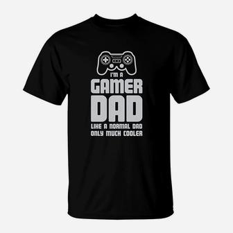 Gamer Dad Gift For Father Cool Dads Gaming T-Shirt - Seseable