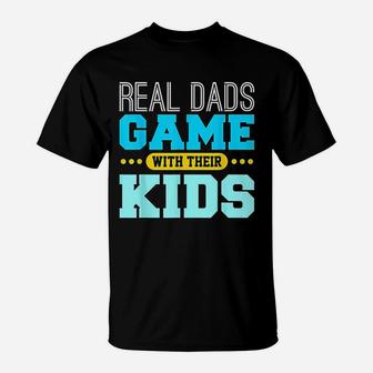 Gaming Fathers Day Gamer Dad Gift From Son Or Daughter T-Shirt - Seseable