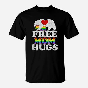 Gay Lgbt Pride Mama Bear Free Mom Hugs T-Shirt - Seseable