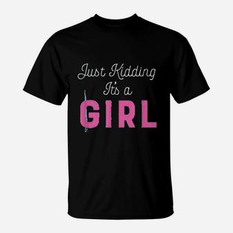 Gender Reveal Party Its A Girl Baby Shower T-Shirt - Seseable