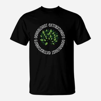 Genealogist Genealogy Tree Family History Gift T-Shirt - Seseable