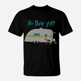 German Shepherd Dog Rv Funny Camping T-Shirt - Seseable