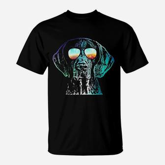 German Shorthaired Pointer Neon Dog T-Shirt - Seseable