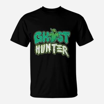 Ghost Hunter Funny Halloween Costume Horror Scary Ghost T-Shirt - Seseable