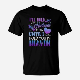 Gift For Wifes Missing Husband In Memory Heaven T-Shirt - Seseable