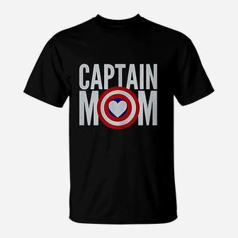Gift Mom Captain Mom Superhero T-Shirt - Seseable