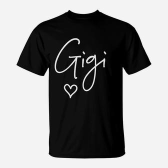 Gigi For Grandma Name Gigi Gift For Mothers Day T-Shirt - Seseable