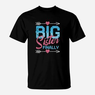 Girls Going To Be A Big Sister Finally T-Shirt - Seseable