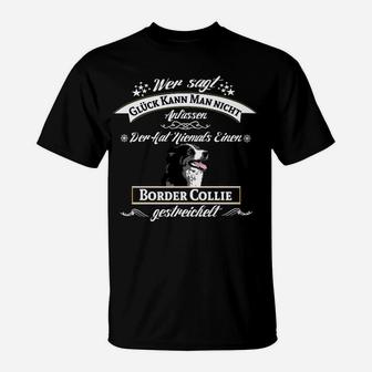Glück Mit Border Collie T-Shirt - Seseable