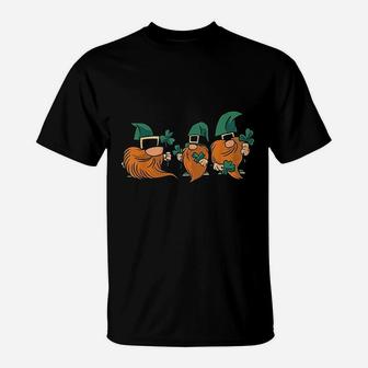 Gnome St Patrick Day Irish Green Saint Patrick Lucky Gift T-Shirt - Seseable