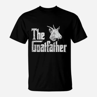 Goatfather Goat Dad, dad birthday gifts T-Shirt - Seseable
