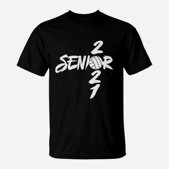 Graduating Class Of 2021 Senior Volleyball Team Player T-Shirt - Seseable