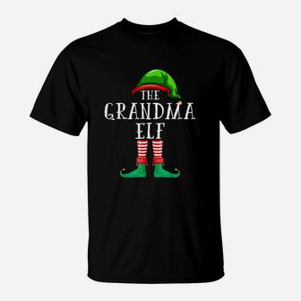 Grandma Elf Christmas T-Shirt - Seseable