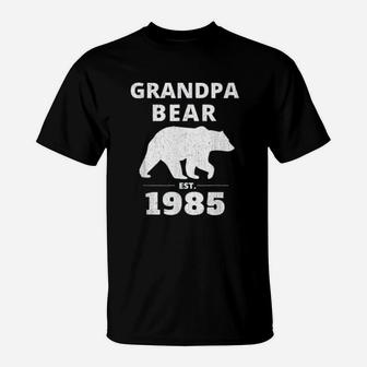Grandpa Bear Est 1985 Vintage Bear T-Shirt - Seseable