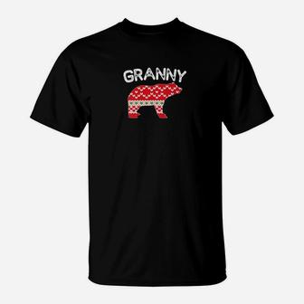 Granny Bear Matching Family Christmas Pajama T-Shirt - Seseable
