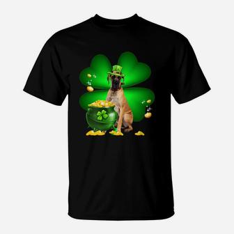 Great Dane Shamrock St Patricks Day Irish Great Dog Lovers T-Shirt - Seseable