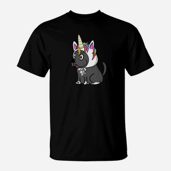 Great Dane Unicorn Hat Funny Dog Gift Premium T-Shirt - Seseable