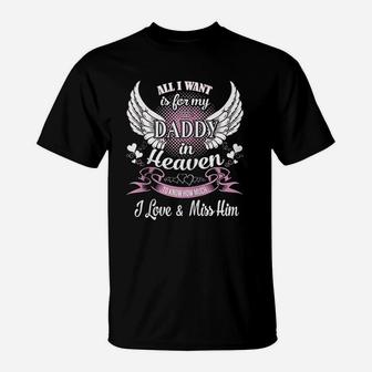 Guardian Dad From Daughter Sons Memorial Heaven T-Shirt - Seseable