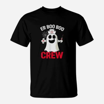 Halloween Er Costume Women Men Er Boo Boo Crew Nurse Ghost T-Shirt | Seseable UK