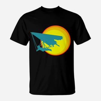 Hang Glider Silhouette - Hang Gliding - Wind Sports T-Shirt - Seseable