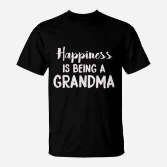 Happiness Is Being A Grandma Funny Cute Nana Grandmother Gift T-Shirt - Seseable