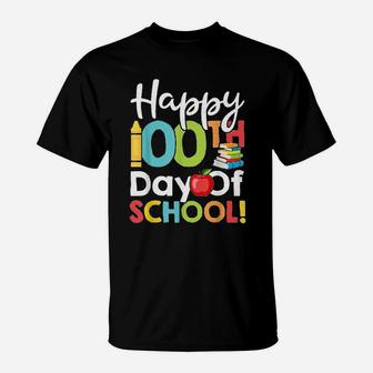 Happy 100th Day Of School For Teacher Or Child T-Shirt - Seseable