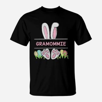 Happy Easter Bunny Gramommie Cute Family Gift For Women T-Shirt - Seseable