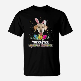Happy Easter Cute Bunny Labrador Retriever Great Gift For Dog Lovers T-Shirt - Seseable