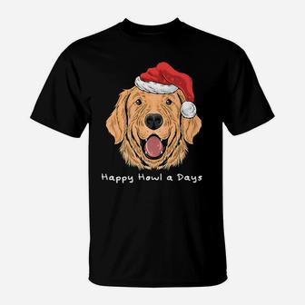 Happy Howl A Days Funny Dogs T-Shirt - Seseable