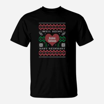 Hässliche Christmas Tattoofrei Edition T-Shirt - Seseable