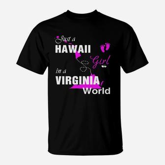 Hawaii Girl In Virginia Shirts Hawaii Girl Tshirt,virginia Girl T-shirt,virginia Girl Tshirt,hawaii Girl In Virginia Shirts,virginia Hoodie, Virginia Tshirt T-Shirt - Seseable