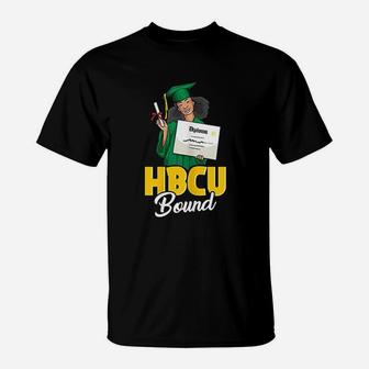 Hbcu Bound Graduation College Gift For Girls Future Graduate T-Shirt - Seseable