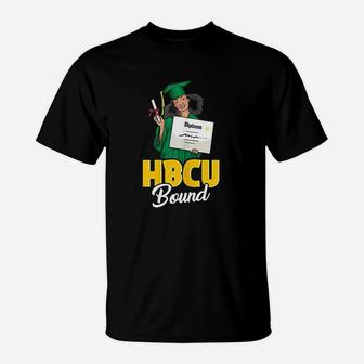 Hbcu Bound Graduation College Gift For Girls Future Graduate T-Shirt - Seseable