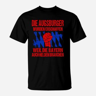 Helden T-Shirt Augsburger Motiv, Bayern Fanartikel - Seseable