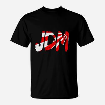 Herren T-Shirt Schwarz mit JDM-Graffiti-Design, Street Style - Seseable