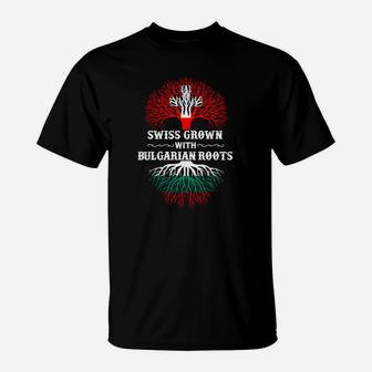 Herren T-Shirt, Swiss-Grown mit Bulgarian Roots Design - Seseable