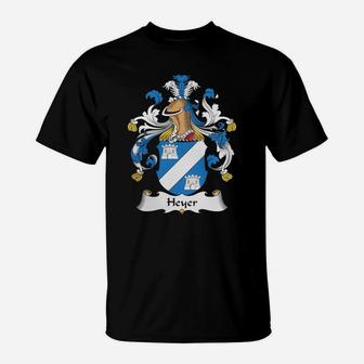 Heyer Family Crest German Family Crests T-Shirt | Seseable UK